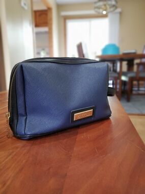 Versace Navy Travel Toiletry Bag